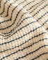 Striped waffle knit towel