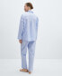 Фото #2 товара Пижама MANGO Two-Piece Cotton Pajamas