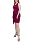 ფოტო #3 პროდუქტის Petite Sleeveless Faux Wrap Skirt Dress