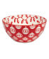 Фото #2 товара Peppermint Candy 30 oz All Purpose Bowls Set of 6, Service for 6