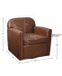 Фото #7 товара Archer 30.5" Wide Faux Leather 360 Degree Swivel Arm Chair