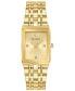 ფოტო #1 პროდუქტის Women's Futuro Diamond-Accent Gold-Tone Stainless Steel Bracelet Watch 20.5x31.5mm