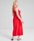 Фото #2 товара Women's Cotton One-Shoulder Smocked Maxi Dress, Created for Macy's
