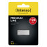 Intenso Premium Line - 128 GB - USB Type-A - 3.2 Gen 1 (3.1 Gen 1) - 100 MB/s - Capless - Stainless steel