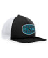 Фото #3 товара Men's Black/White San Jose Sharks Foam Front Patch Trucker Snapback Hat