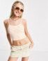 Фото #1 товара Daisy Street cami crop top in yellow stripe