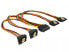 Фото #1 товара Delock 60151 - 0.3 m - 4 x SATA 15-pin - SATA 15-pin - Male - Female - Gold