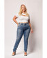 Фото #1 товара Plus Size High Rise Skinny Jeans