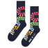 Носки для спорта и отдыха Happy Socks с рисунком нот для фортепиано Синий, 41-46 - фото #1