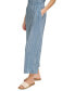 ფოტო #3 პროდუქტის Andrew Marc New York Women's High-Rise Pull-On Plisse Crop Pants