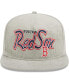 ფოტო #3 პროდუქტის Men's Gray Boston Red Sox Corduroy Golfer Adjustable Hat