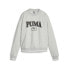 Фото #2 товара Puma Squad Logo Crew Neck Sweatshirt Womens Grey 62148804