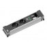 Фото #1 товара Bachmann 916.0514 - 0.2 m - 2 AC outlet(s) - Indoor - Aluminum - Black,Silver - 1 pc(s)