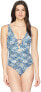 Фото #1 товара LAUREN RALPH LAUREN Women's 236124 Over The Shoulder One-Piece Swimsuit Size 12