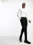Фото #4 товара ASOS DESIGN easy iron regular formal shirt with wing collar in textured oxford fabric