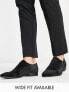 Фото #1 товара ASOS DESIGN monk shoe in black velvet