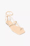 ZARA ICONS LIMITED EDITION TIED FLAT LEATHER SANDALS