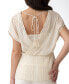 Women's Peplum Tie-Back Woven Top