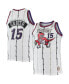 Фото #2 товара Men's Vince Carter White Toronto Raptors Big and Tall Hardwood Classics Swingman Jersey