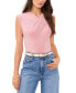 Фото #1 товара Women's Draped Crossover Neck Top