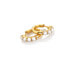 Beautiful gold-plated hoop earrings with diamonds and pearls Jac Jossa Soul DE727