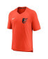 Фото #3 товара Men's Orange Baltimore Orioles Authentic Collection Pregame Performance V-Neck T-shirt