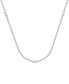 Фото #1 товара Badgley Mischka lab Grown Diamond Round- & Emerald-Cut 17" Collar Necklace (3 ct. t.w.) in 14k White Gold