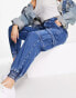 River Island cargo jeans with pocket detail in blue denim