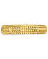 Woven Link Wide Chain Bracelet in 10k Gold