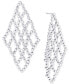 Polished Openwork Long Chandelier Earrings, Created for Macy's