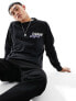 Jack & Jones – Oversize-Sweatshirt in Schwarz mit Originals-Logo