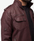 Men's Faux Shearling Lining Utility Jacket