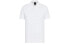 ARMANI EXCHANGE SS22 格纹印花短袖Polo衫 男款 白色 / ARMANI EXCHANGE SS22 Polo 3LZFAE-ZJ5XZ-01DD