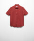 Фото #2 товара Рубашка мужская MANGO Regular-Fit с коротким рукавом