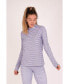 Fall Line Purple & Grey Womens Base layer Top