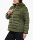 Фото #3 товара Women's Plus Size Hooded Packable Down Puffer Coat