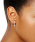 ფოტო #2 პროდუქტის Lab Grown Diamond Pear & Round Halo Leverback Drop Earrings (1-1/4 ct. t.w.) in 14k White, Yellow or Rose Gold