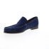 Bruno Magli Encino BM1ENCN1 Mens Blue Suede Loafers & Slip Ons Casual Shoes