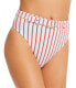 Фото #2 товара WeWoreWhat 285138 Women Emily Striped Bikini Bottom, Size Small