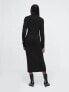 Фото #2 товара CashSoft Turtleneck Maxi Sweater Dress