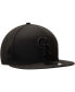 Фото #3 товара Men's Black Colorado Rockies Black on Black 9FIFTY Team Snapback Adjustable Hat