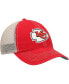 Фото #4 товара Men's Red, Natural Kansas City Chiefs Trawler Trucker Clean Up Snapback Hat