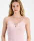 Фото #3 товара Crave Frame Juniors' Rhinestone-Bow Sleeveless Cami Top