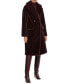 ფოტო #5 პროდუქტის Women's Notched-Collar Faux-Fur Coat