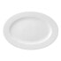 Flat plate Ariane Prime Oval Ceramic White (22 x 20 cm) (12 Units)