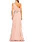 Фото #6 товара Women's Embellished One Shoulder Asymmetrical Gown