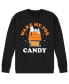 Фото #1 товара Men's Peanuts Wake Me For Candy Fleece T-shirt