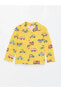 Gömlek Yaka Uzun Kollu Baskılı Erkek Bebek Pijama Takımı
