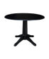 Фото #2 товара International Concept 42" Round Dual Drop Leaf Pedestal Table