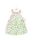 Toddler Girls Cotton Dresses, Palm Leaf